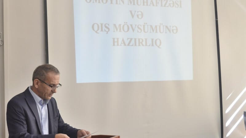 Kollecdə “Əməyin mühafizəsi və qış mövsümünə  hazırlıq” mövzusunda tədbir keçirildi.