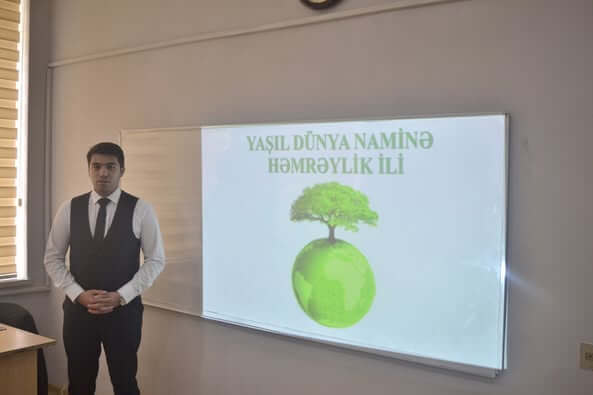 Kollecdə “Yaşıl dünya naminə həmrəylik ili” ilə əlaqədar  “Yaşıl dünyaya yatırım” mövzusunda seminar keçirildi.