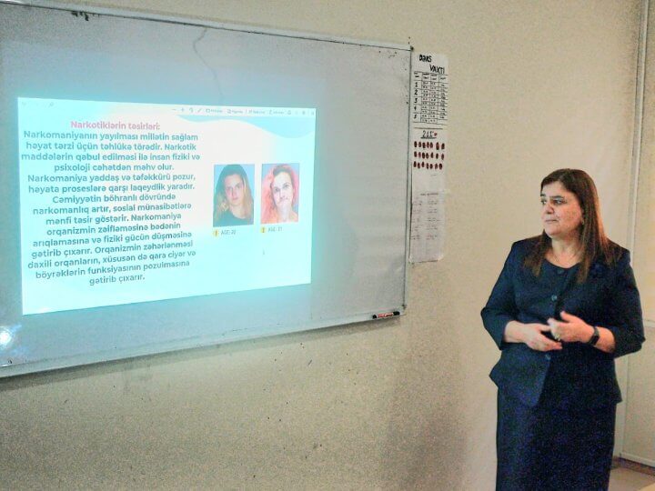 Kollecdə “Narkotik vasitələrin qanunsuz dövriyyəsinə və narkomanlığa qarşı təbliğat” mövzusunda tədbir keçirildi.