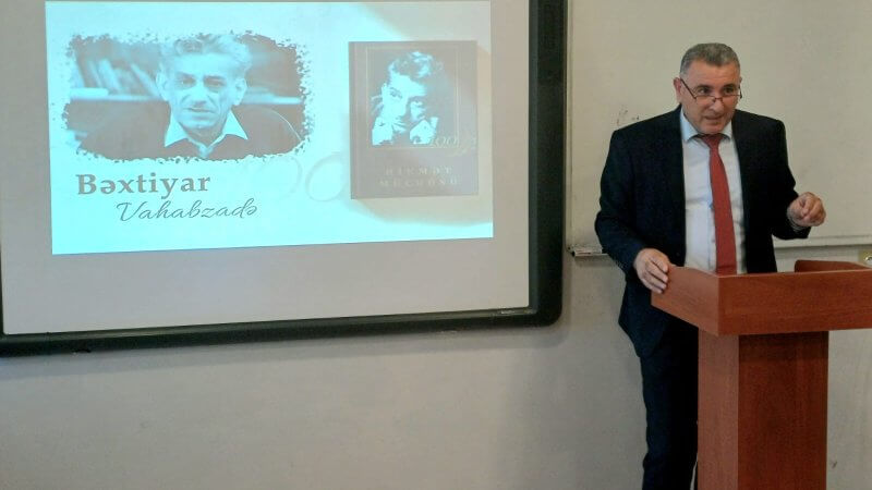 Kollecdə Bəxtiyar Vahabzadənin 100 illiyinə həsr olunmuş ustad dərs keçirildi.