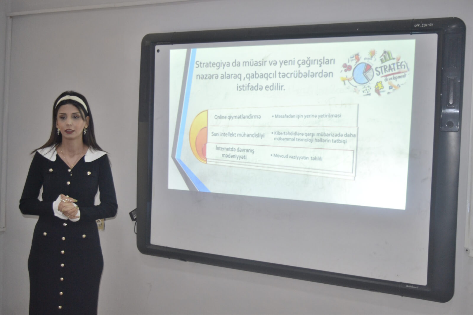 Kollecdə “Azərbaycan Respublikasının İnformasiya təhlükəsizliyi və kibertəhlükəsizliyinə dair 2023-2027-ci illər üçün Strategiyası”nın Tədbirlər planına uyğun olaraq  “Uşaqların internet təhlükəsizliyi” adlı  tədbir keçirildi.