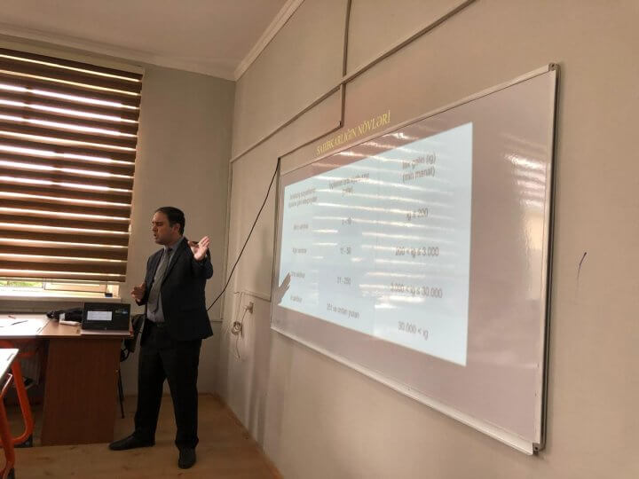 Kollecdə “Sahibkarlıq və idarəetmə“ mövzusunda ustad dərs keçirildi.