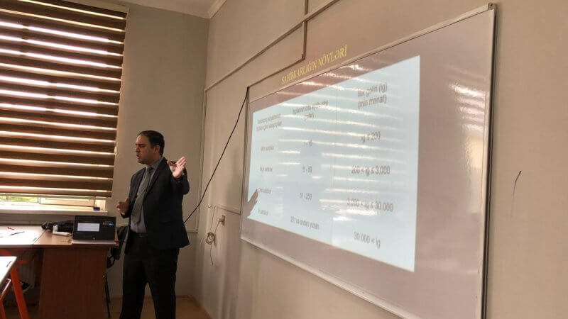Kollecdə “Sahibkarlıq və idarəetmə“ mövzusunda ustad dərs keçirildi.