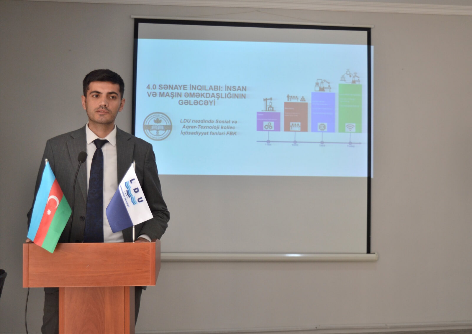 Kollecdə “Milli İqtisadiyyatda Dördüncü Sənaye İnqilabı (4Sİ) texnologiyalarının tətbiqi imkanları” mövzusunda tədbir keçirildi.