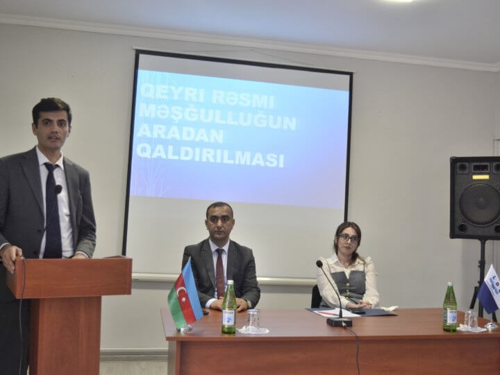 Kollecdə “Qeyri-rəsmi məşğulluğun aradan qaldırılması” mövzusunda tədbir keçirildi.