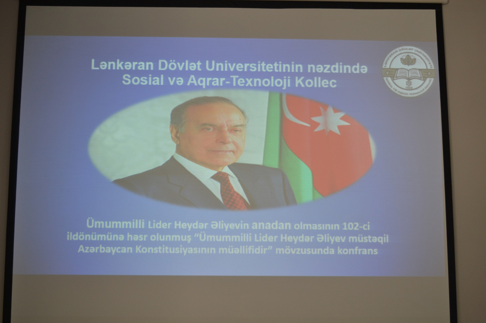 Kollecdə “Ümummilli Lider Heydər Əliyev müstəqil Azərbaycan Konstitusiyasının müəllifidir” mövzusunda konfrans keçirildi.
