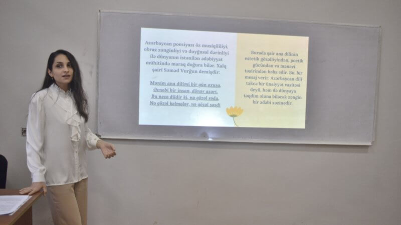 Kollecdə “Azərbaycan dili və ədəbiyyatının beynəlxalq aləmdə inteqrasiyası və təbliği” mövzusunda tədbir keçirildi.