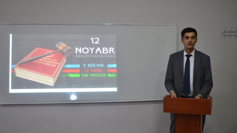 Kollecdə “Ümummilli Lider Heydər Əliyev müstəqil Azərbaycan Konstitusiyasının müəllifidir” mövzusunda konfrans işini bölmələr üzrə davam etdirib.