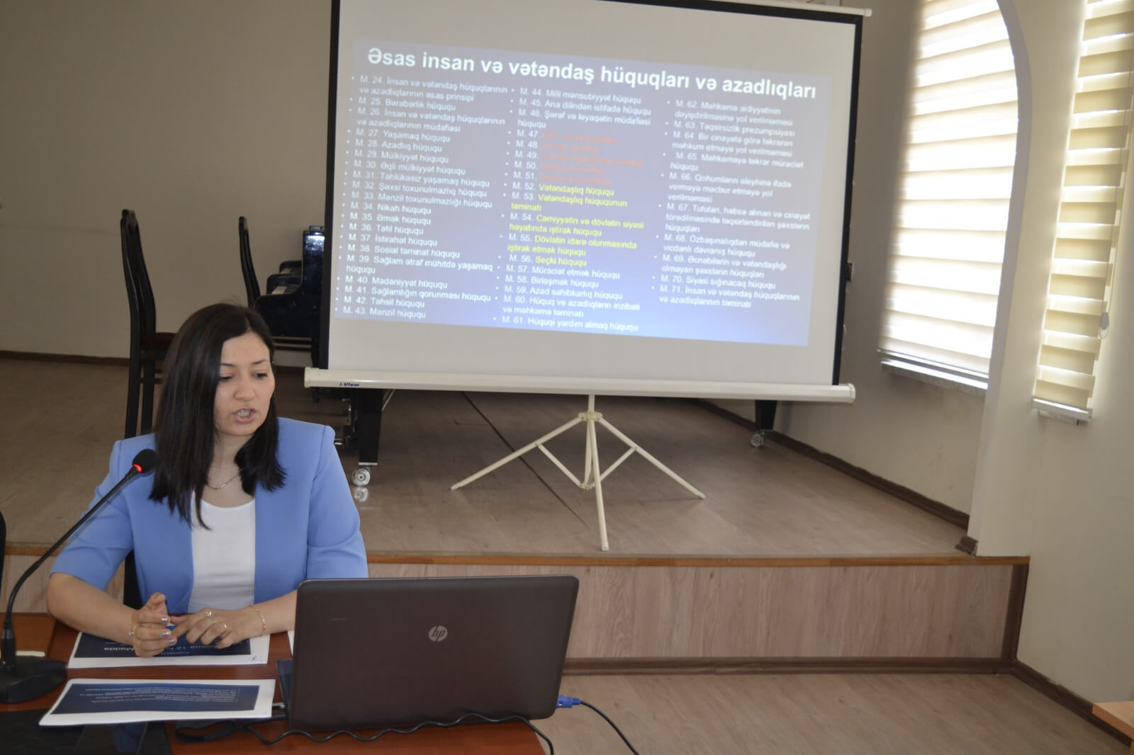 Kollecdə  “İnsan Hüquqları Aylığı” çərçivəsində tədbir keçirildi.