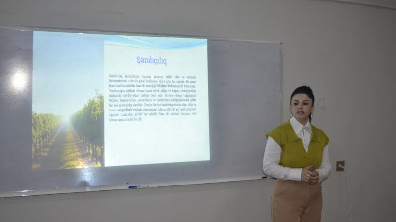 Kollecdə Dövlət proqramlarına uyğun olaraq “Şərabçılıq” mövzusunda tədbir keçirildi.