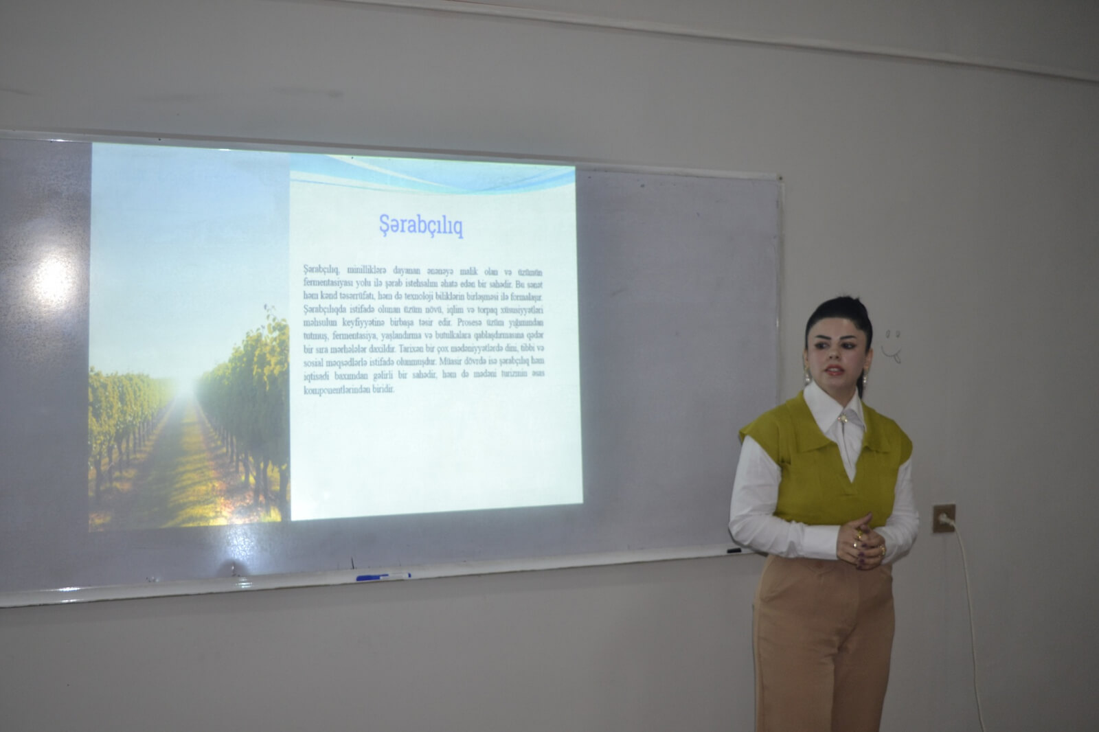 Kollecdə Dövlət proqramlarına uyğun olaraq “Şərabçılıq” mövzusunda tədbir keçirildi.