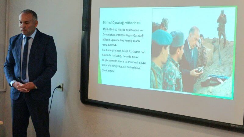 Kollecdə Dövlət proqramlarına uyğun olaraq  “Hərbi münaqişələr və abidələrin   qorunması” mövzusunda tədbir keçirildi.