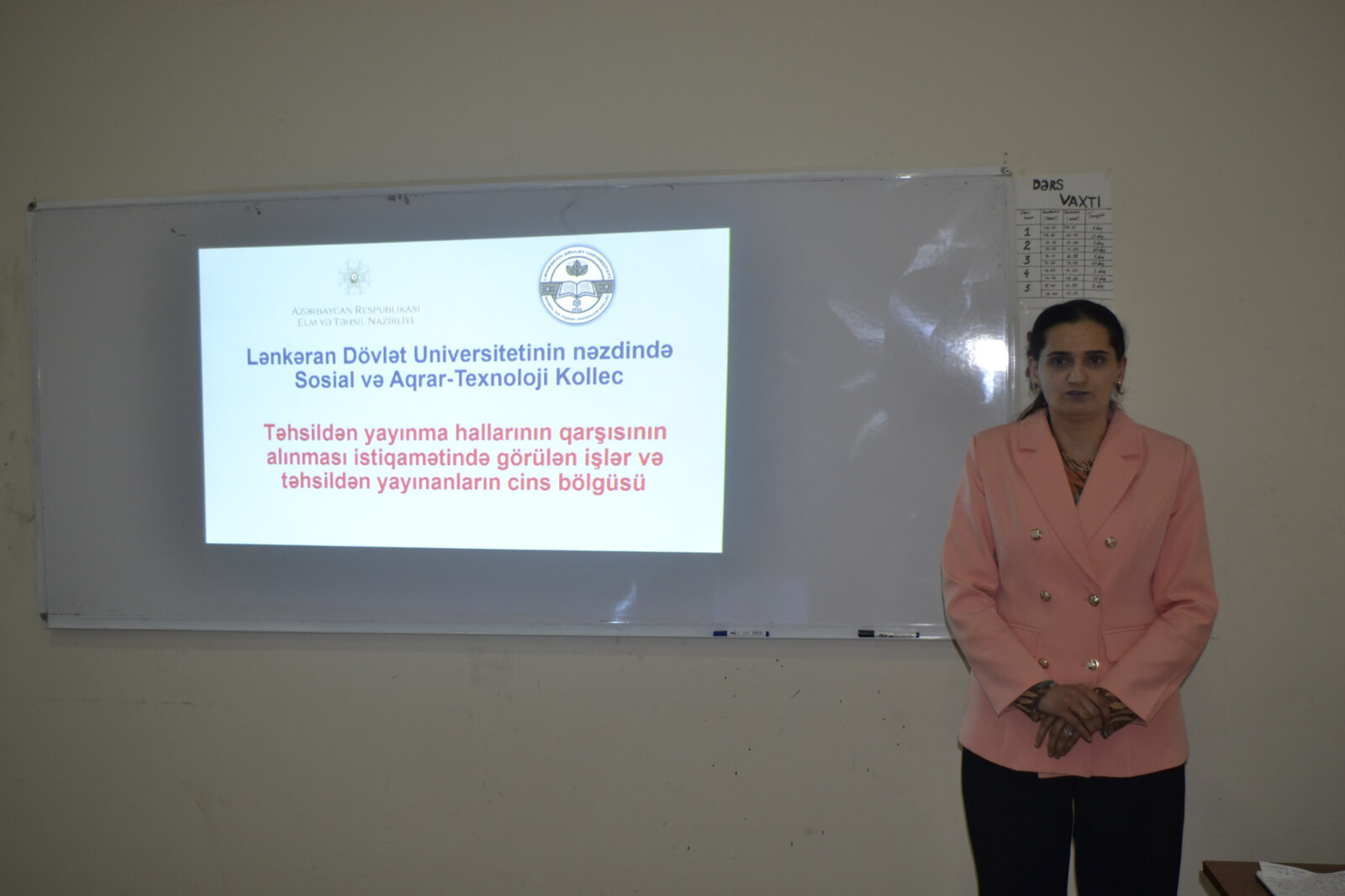 Kollecdə “Təhsildən  yayınma hallarının qarşısının alınması istiqamətində görülən işlər və təhsildən yayınanların cins bölgüsü” mövzusunda seminar keçirildi.