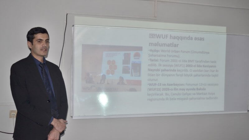 Kollecdə “WUF13-ün ölkəmiz üçün sosial-iqtisadi əhəmiyyəti” mövzusunda tədbir keçirildi.