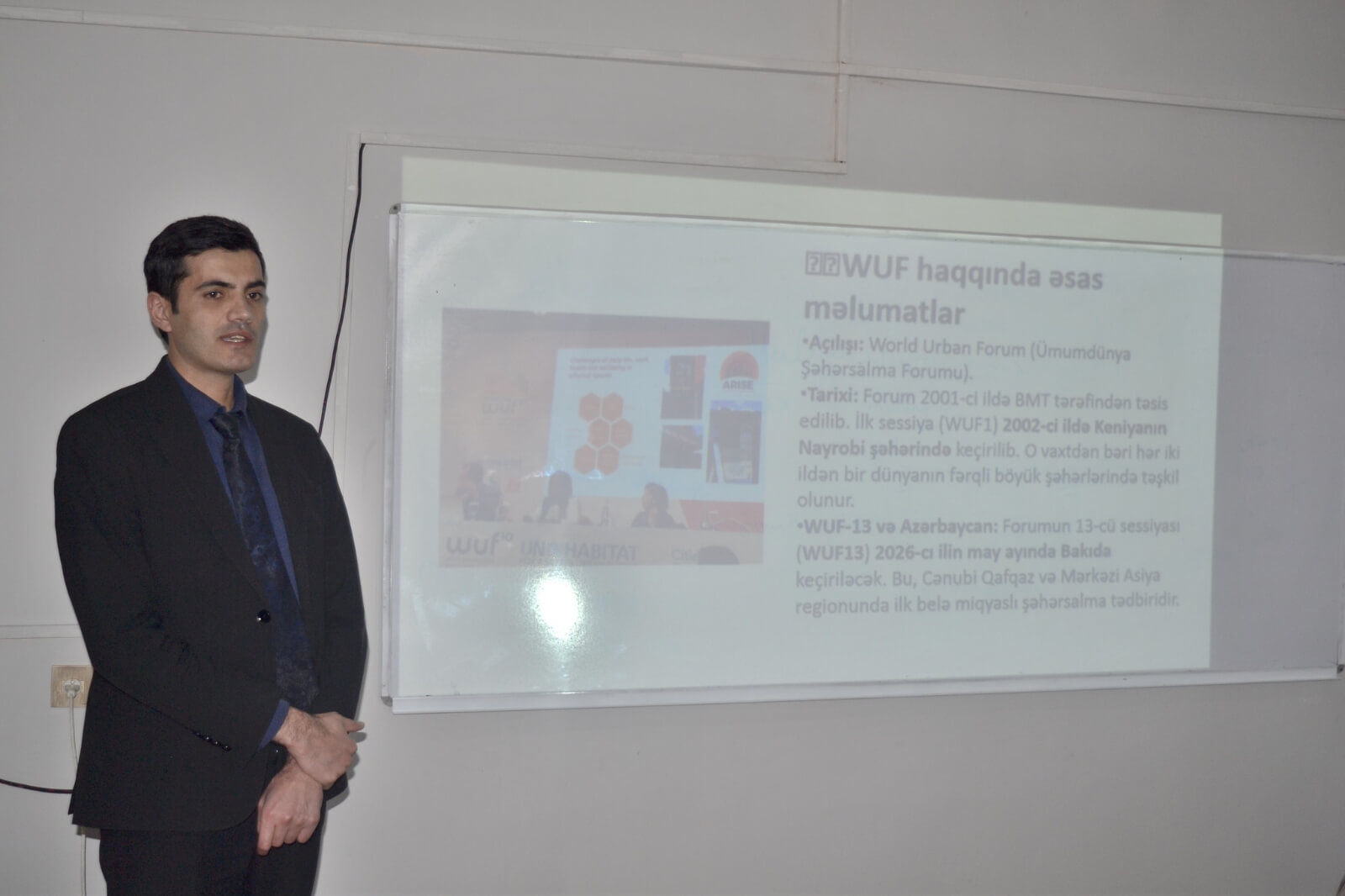 Kollecdə “WUF13-ün ölkəmiz üçün sosial-iqtisadi əhəmiyyəti” mövzusunda tədbir keçirildi.