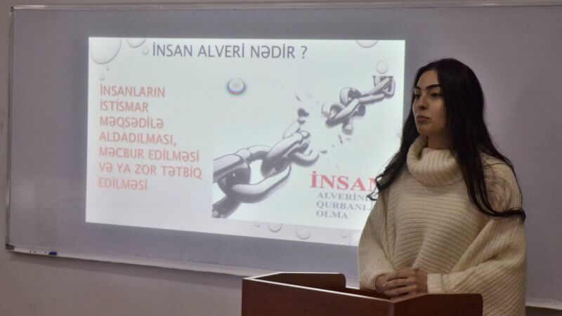 Kollecdə “İnsan alveri və məcburi əmək cinayətlərinin törədilməsinə şərait yaradan hallar” mövzusunda tədbir keçirildi.